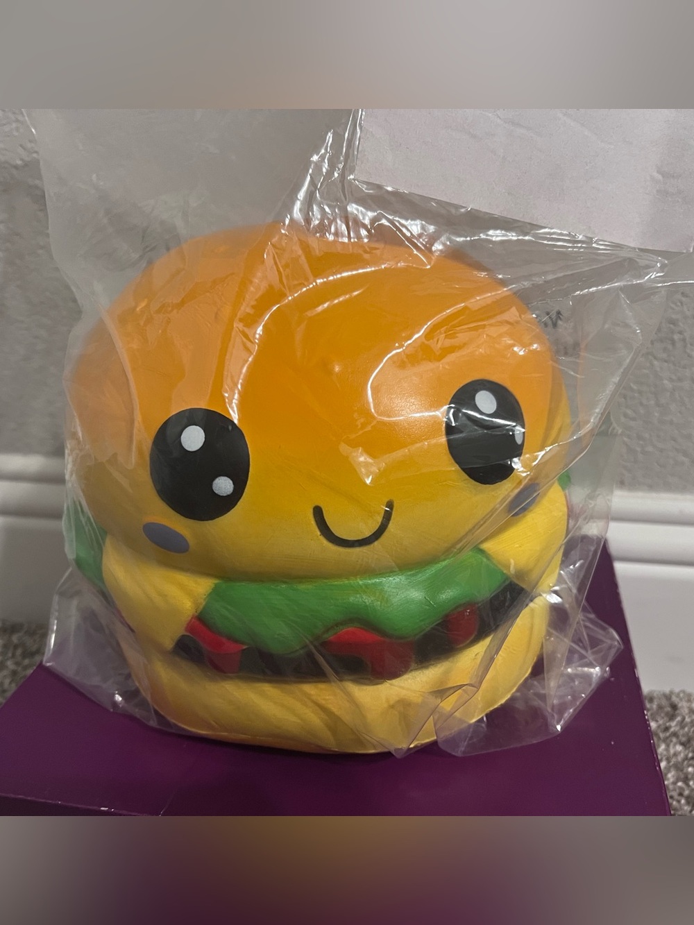 Jumbo Hamburger squishy- Soft Squeezable!🍔🤗🍔🤗